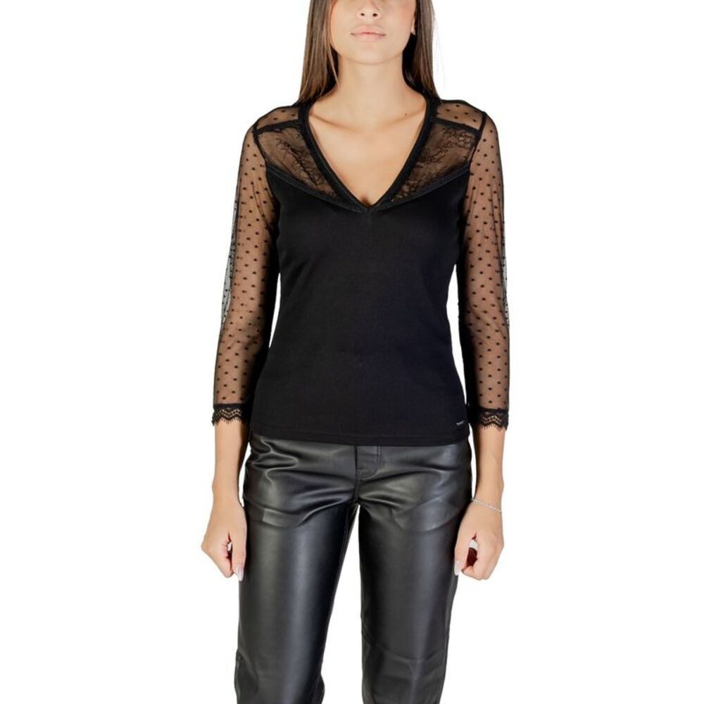 Morgan De Toi Black Polyester Women's Blouse